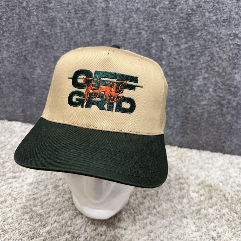 Otto Off the Grid snapback Hat Cap mens women's unisex country green beige